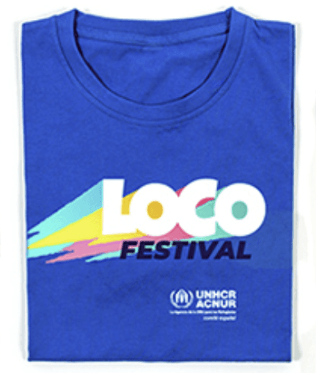 Camiseta Solidaria ACNUR Loco Festival
